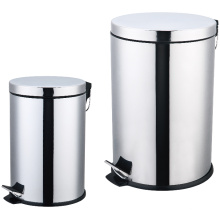 Stainless Steel Pedal Bin Set